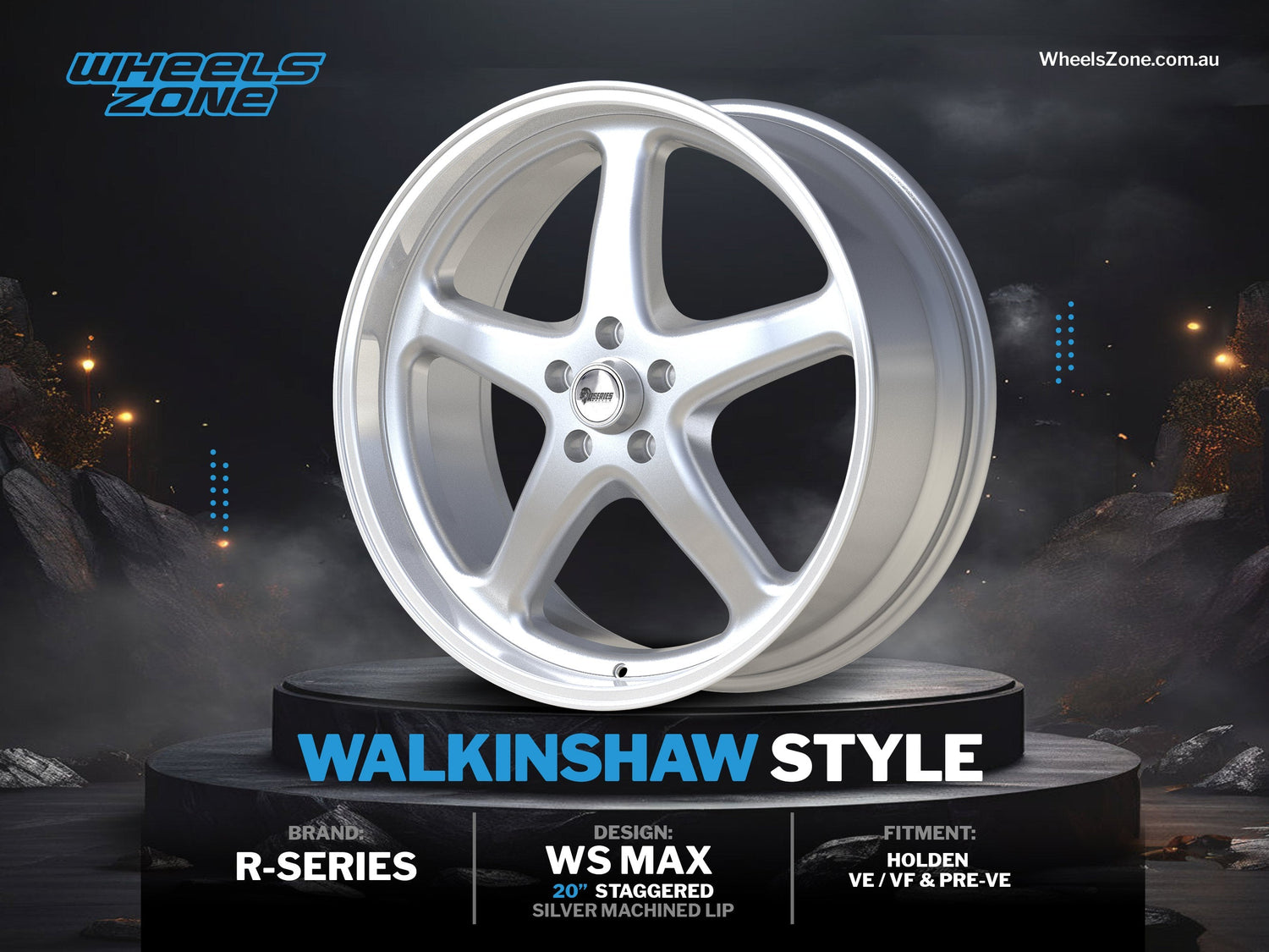 WSMAX silver wheel walkinshaw style