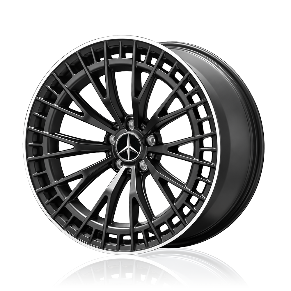 Mercedes/AMG 20 inch Reproduction Wheels Satin Black Machined Lip