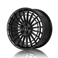 Mercedes/AMG 20 inch Maybach Style Reproduction Wheels Satin Black MC877 SF