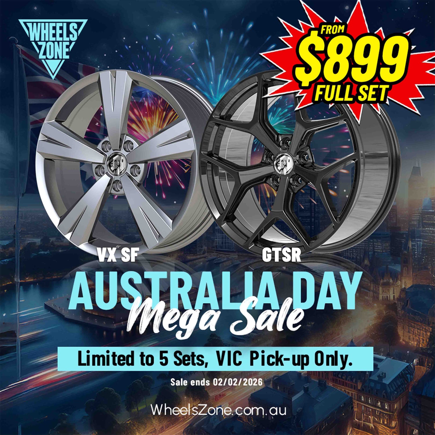 $899 Wheel Sets? Happy Australia Day from WheelsZone!