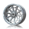 PDXX 20 inch Offroad 4X4 Wheels Silver w/ Machined Ring VIKING
