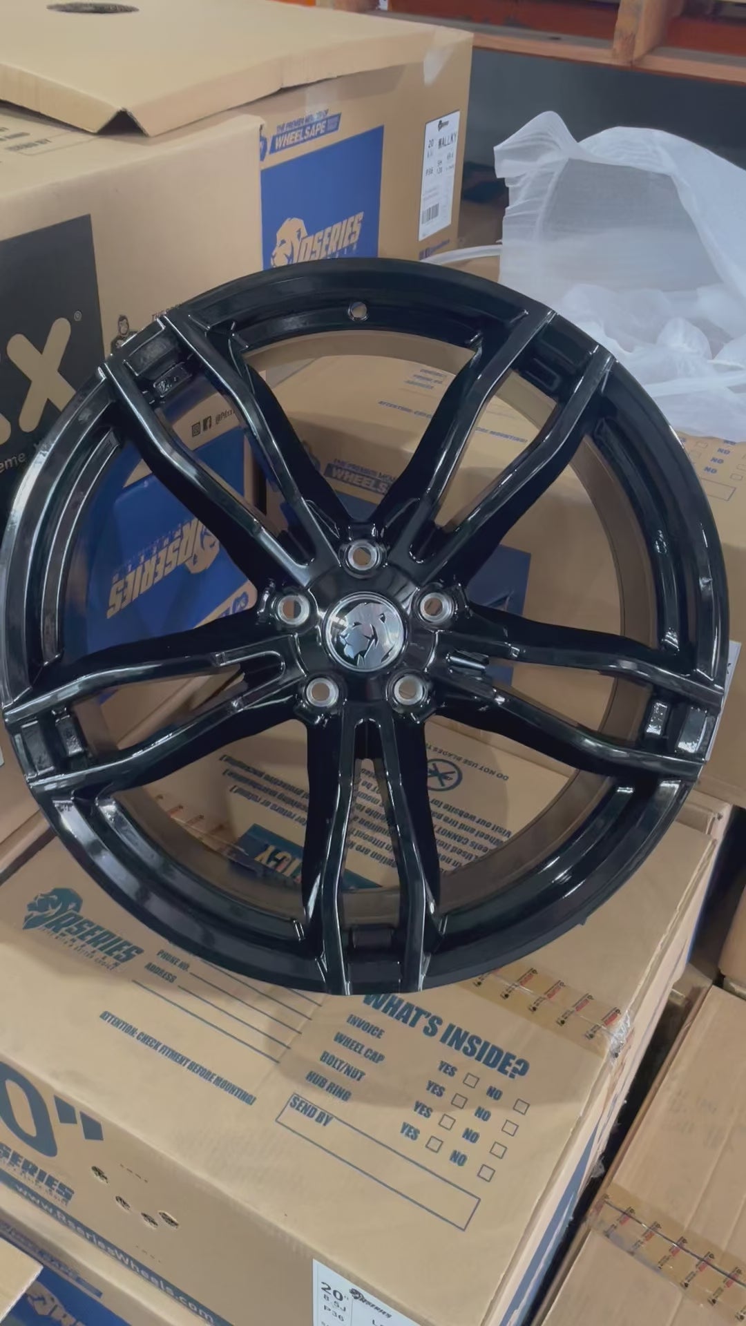 HSV 20 inch GEN-F2 SV Rapier Reproduction Wheels Gloss Black F1