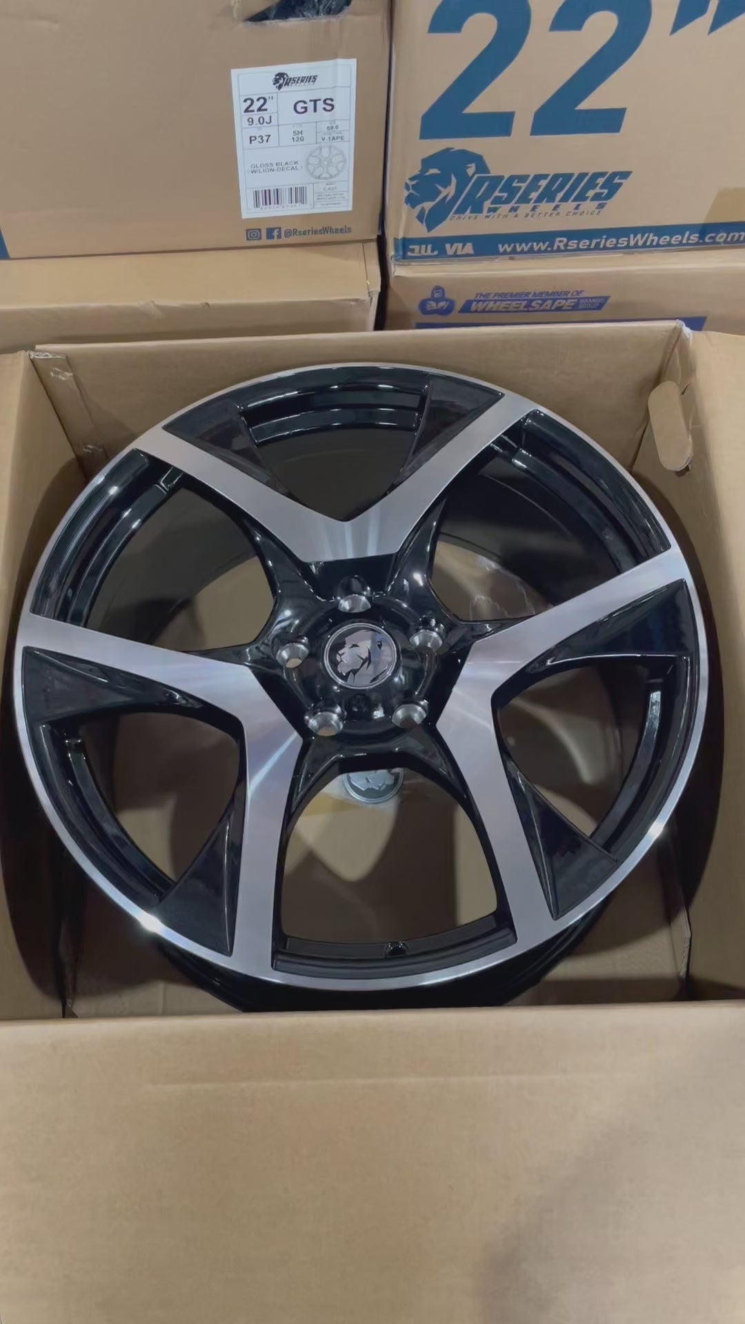 HSV 20 inch GEN-F2 Clubsport R8 Reproduction Wheels Gloss Black Machined Face VF2