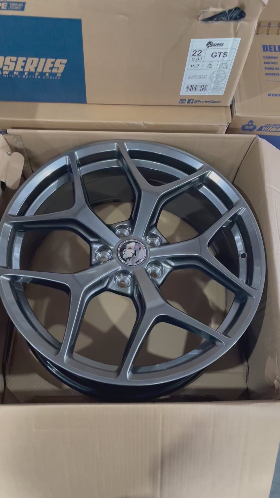 HSV 22 inch GTSR SV Panorama Reproduction Wheels Hyper Black GTS