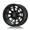 PDXX 17 inch Offroad 4X4 Wheels Satin Gunmetal w/ Black Ring VIKING
