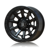 PDXX 17 inch Offroad 4X4 Wheels Satin Gunmetal w/ Black Ring VIKING