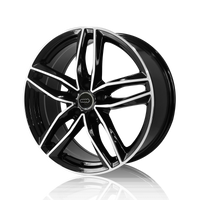 AUDI 19 inch Reproduction Wheels Gloss Black  Machined Face AV282