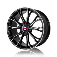 BMW 19 inch Reproduction Wheels Gloss Black  Machined Lip BM355