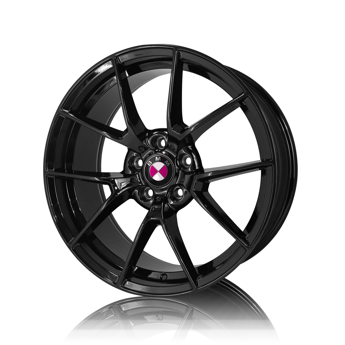 BMW 19 inch Reproduction Wheels Gloss Black BM358
