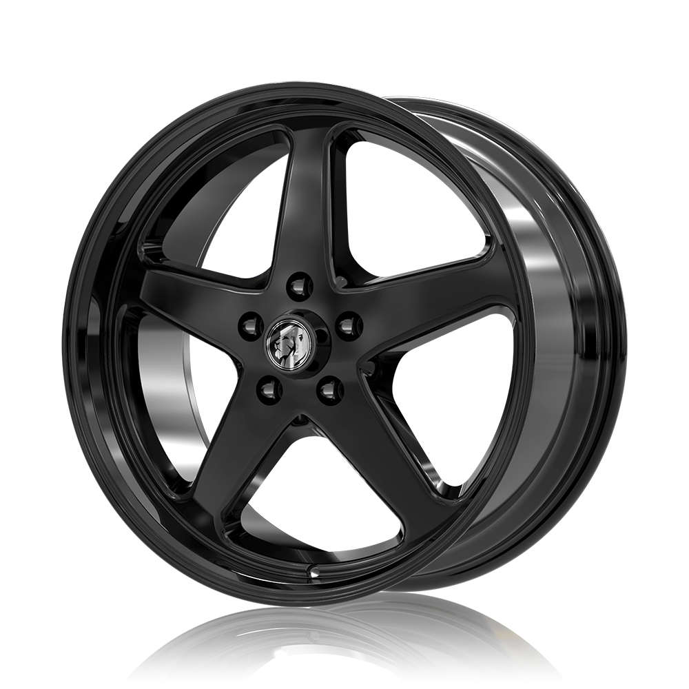 Holden 20 inch Walkinshaw Reproduction Wheels Gloss Black Machined Lip WALLKY WS