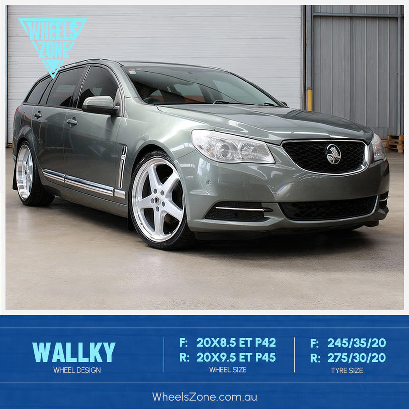 Halton Wheel Holden 20 inch Walkinshaw Style Reproduction Wheels Silver Machined Lip ...