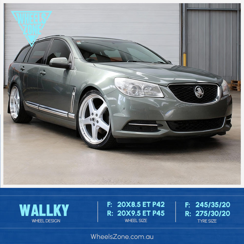 Holden 20 inch Walkinshaw Style Reproduction Wheels Silver Machined Lip ...
