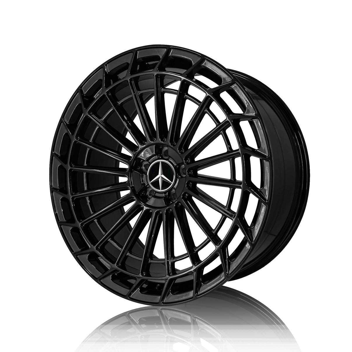 Mercedes/AMG 20 inch/22inch Maybach Style Reproduction Wheels Gloss Black MC877 SF
