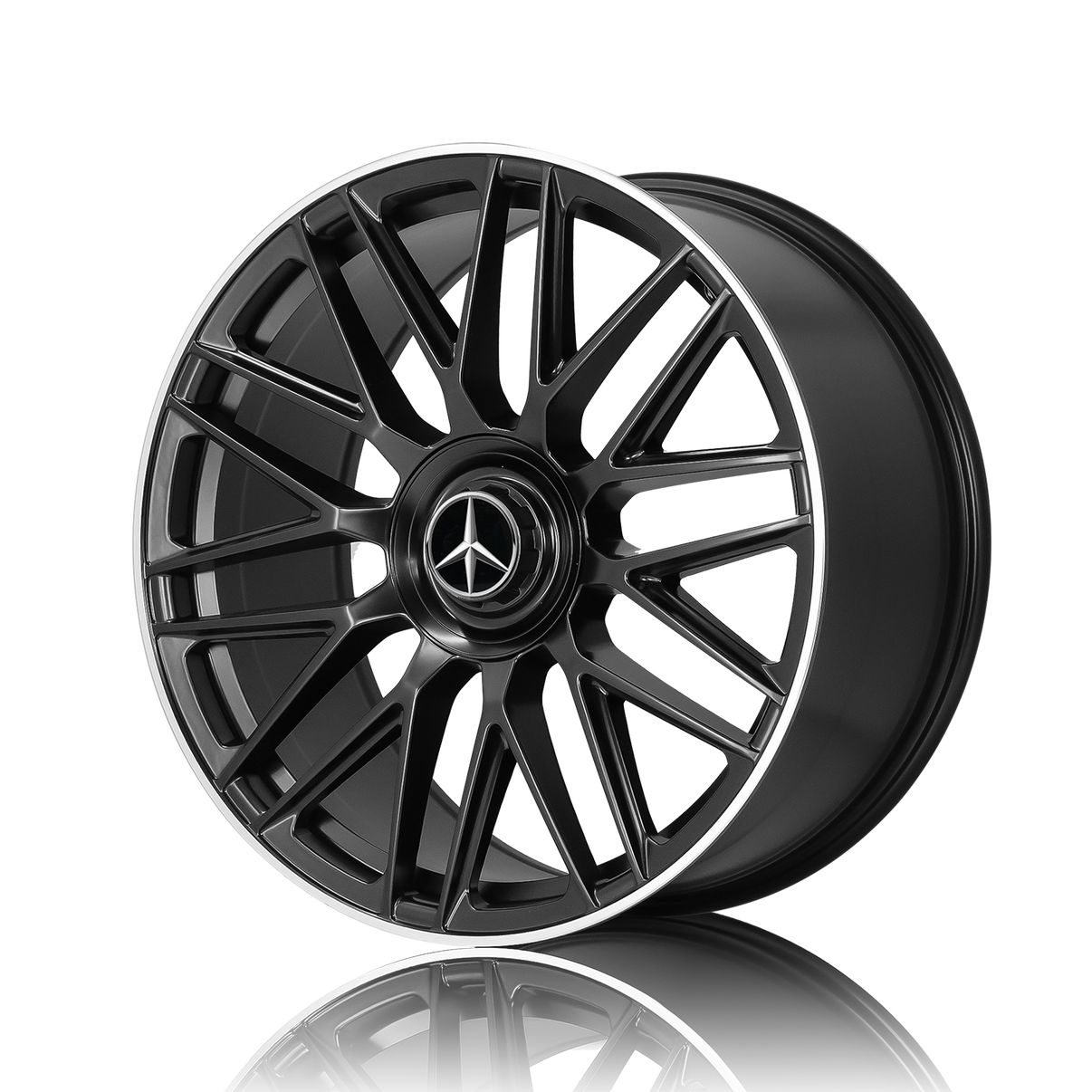 Mercedes/AMG 20 inch Reproduction Wheels Satin Black Machined Lip MC173 SF