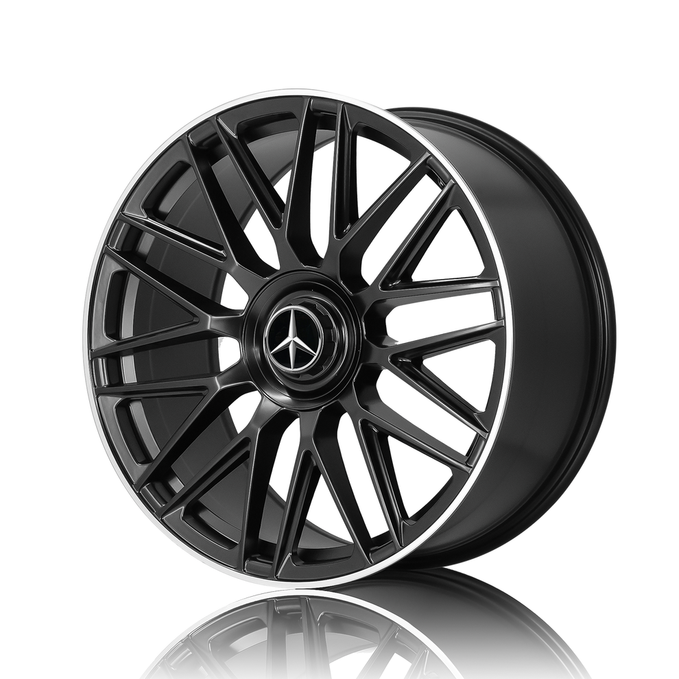 Mercedes/AMG 19 inch Reproduction Wheels Satin Black Machined Lip MC17 ...