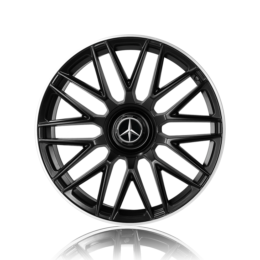 Mercedes/AMG 20 inch Reproduction Wheels Satin Black Machined Lip MC17 ...