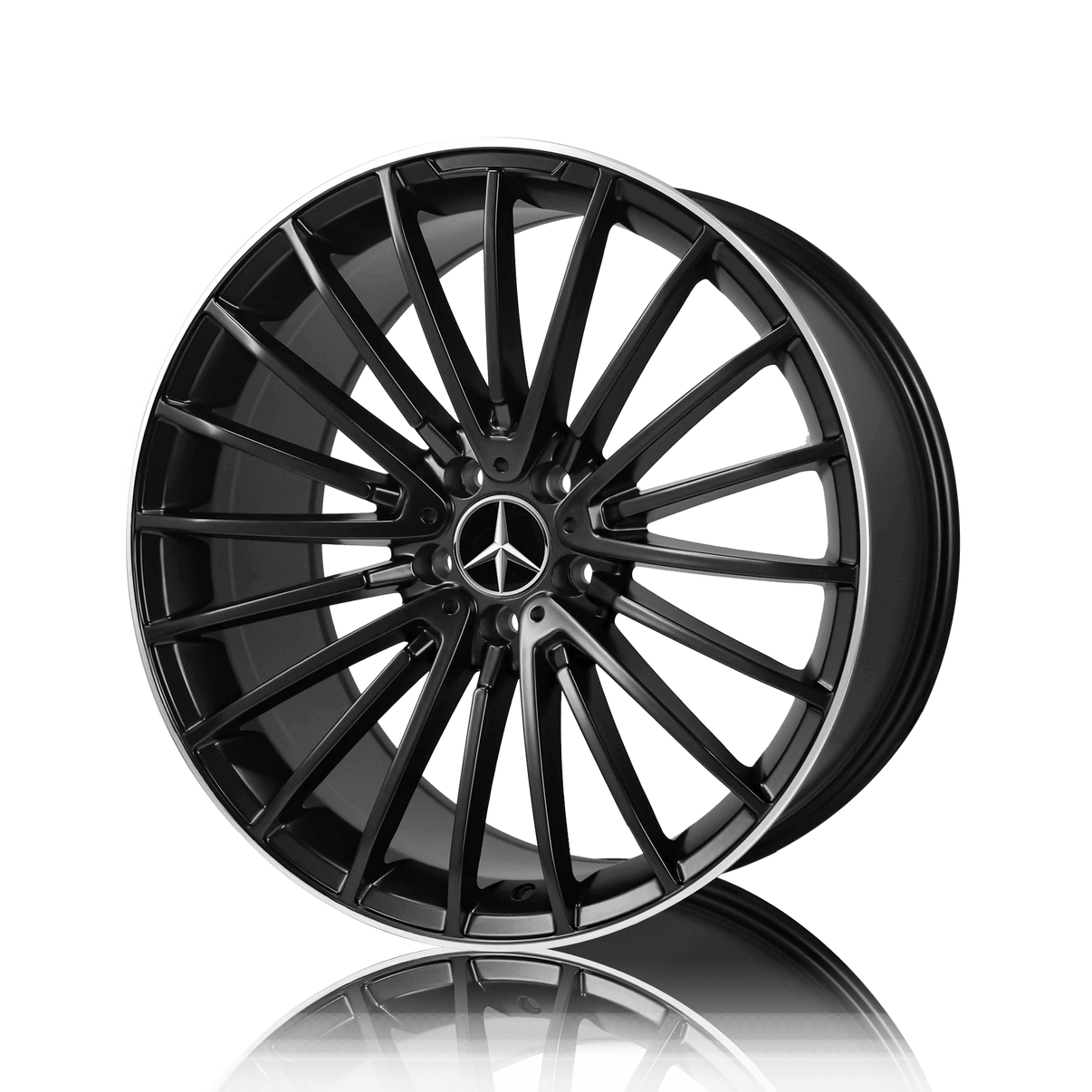 Mercedes/AMG 20 inch Reproduction Wheels Satin Black Machined Lip MC177