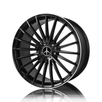 Mercedes/AMG 20 inch Reproduction Wheels Satin Black Machined Lip MC177