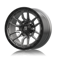 PDXX 17 inch Offroad 4X4 Wheels Satin Gunmetal W/Black Ring BUSH