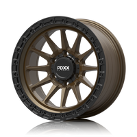 PDXX 17 inch Offroad 4X4 Wheels Satin Bronze w/ Black Machined Ring SANDO
