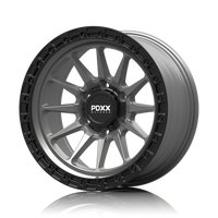 PDXX 17 inch Offroad 4X4 Wheels Satin Grey w/ Black Machined Ring SANDO
