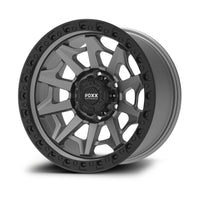PDXX 17 inch Offroad 4X4 Wheels Full Satin Gunmetal w/ Black Machined Ring VIKING