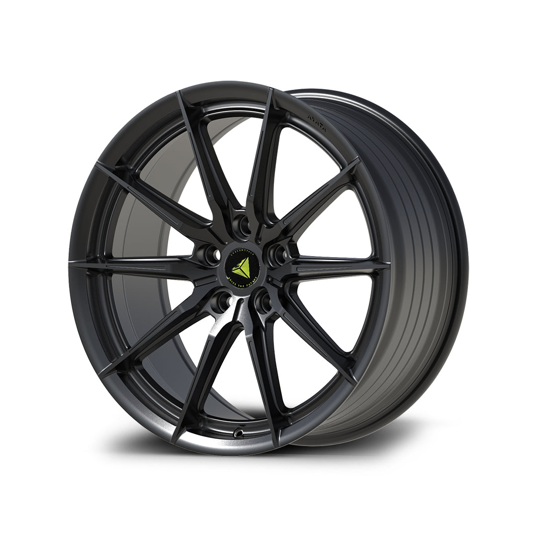 Tesla Model 3/Y 18 inch/19 inch Semi-Forged Wheels Midnight Black AVATA