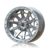 PDXX 17 inch Offroad 4X4 Wheels Silver w/ Machined Ring VIKING